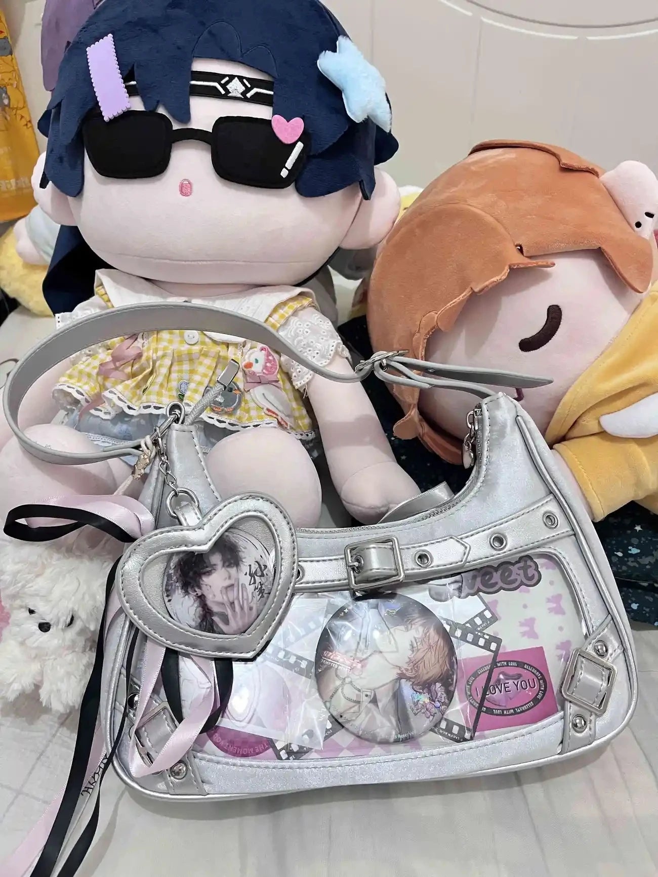 Inner Spicy girl small ITABAG ancient shoulder bag New trendy Y2k Japanese ita bag PU +Nylon cloth women's bags