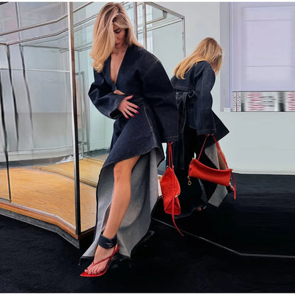 Street Lapel Cropped Coat Shorts Set Women's Solid Single Button Full Sleeve Jackets Ruffles Short Pants 2026 New Lady Outfits
