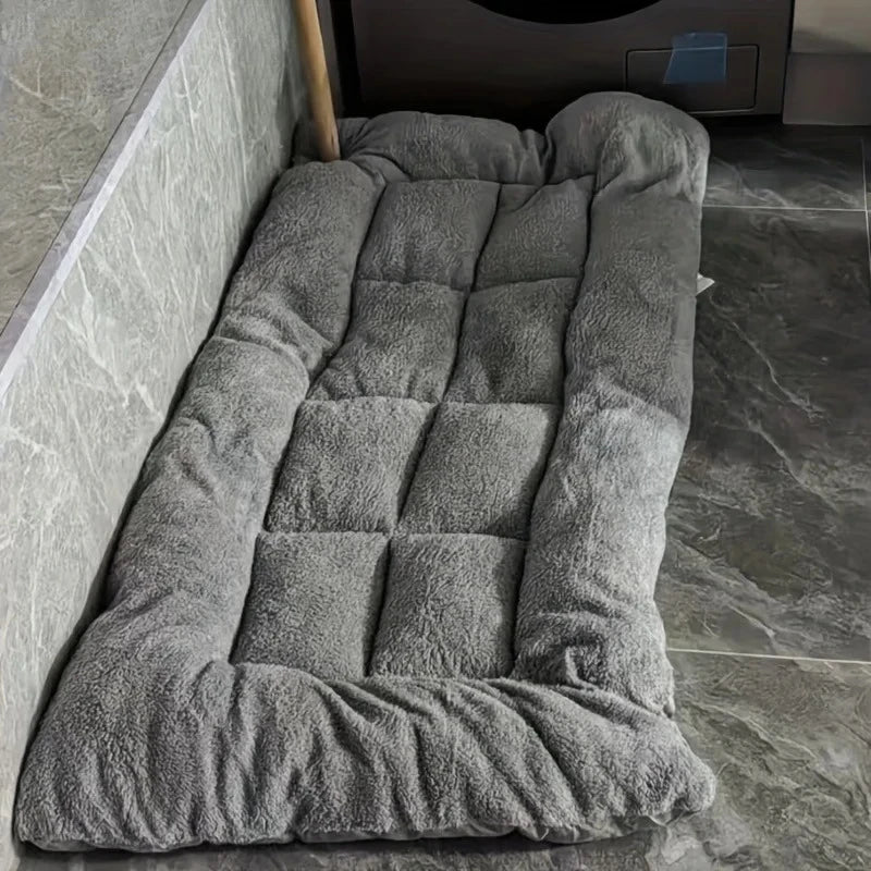 Large Plush Dog Bed Sofa Thickened Super Soft Polyester Pet Mat Dog Crate Mat Bed For Small Medium Large Dog Bed