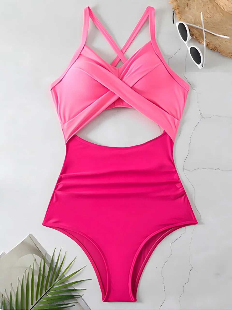 2026 Plain Ruched Swimsuit Women One Piece Solid Swimwear Female Beachwear Bathers Bathing Swimming Swim Bodysuit Summer