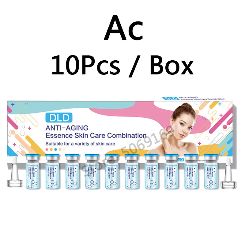 5ml Hyaluronic Acid Peptide Facial Serum BB Cream Glow Ampoule Kit Niacinamide Moisturizing Hydration Skin Rejuvenation Beauty