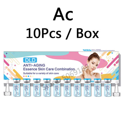 5ml Hyaluronic Acid Peptide Facial Serum BB Cream Glow Ampoule Kit Niacinamide Moisturizing Hydration Skin Rejuvenation Beauty