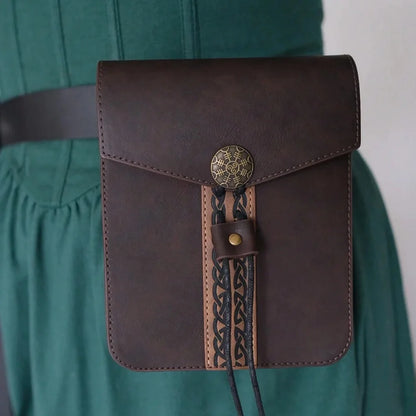 Medieval Nordic Viking Style Outdoor Bag Retro Cosplay Accessory Ideal for Daily Storage