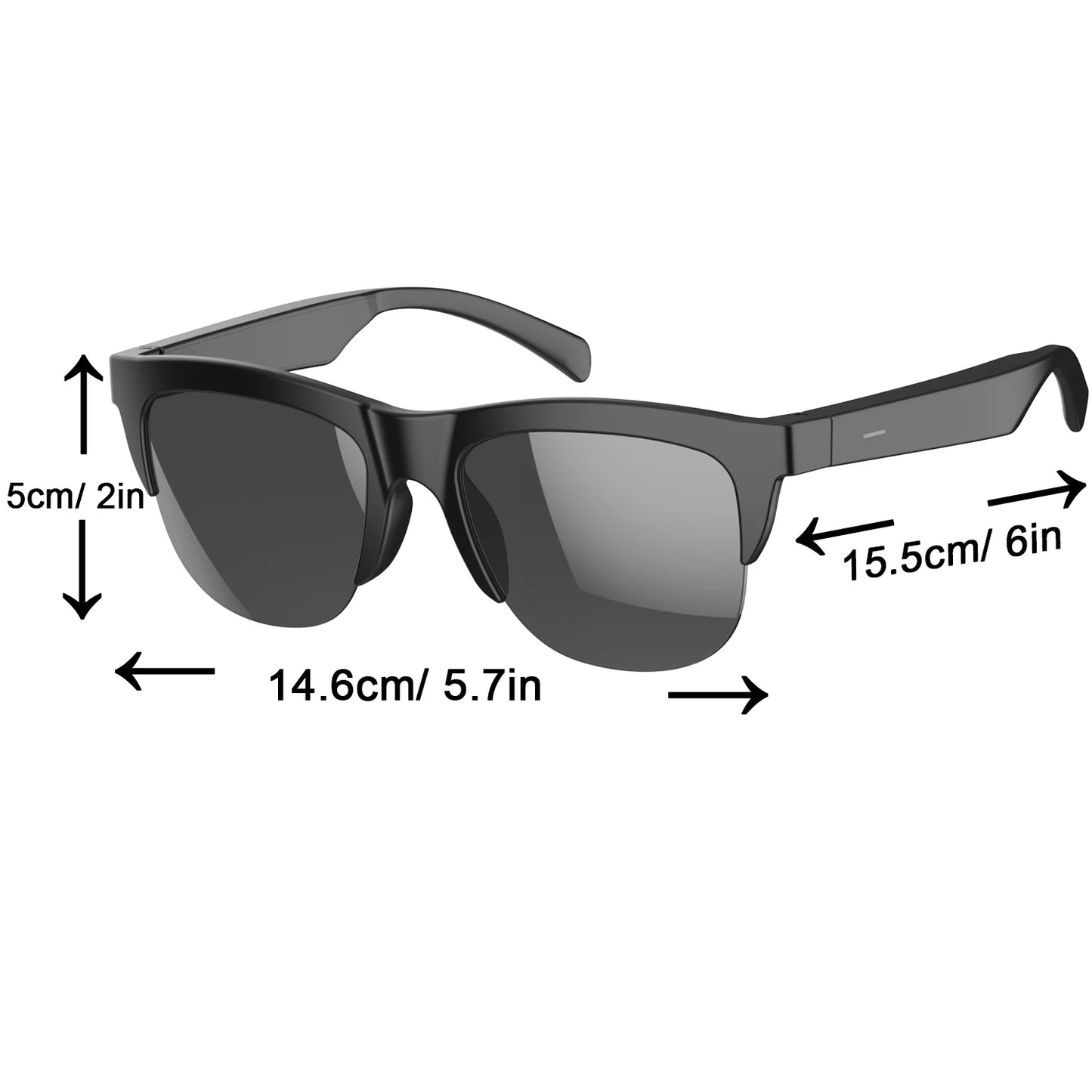 TWS Bluetooth Headphones Smart Glasses Binaural Music Touch Earphones With Microphone Audio Sunglasses Call for All Smartphone