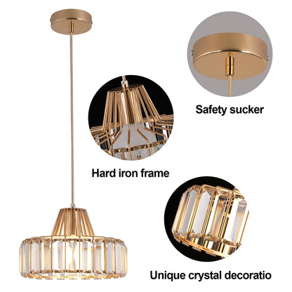 Crystal Pendant Lights Indoor Bedroom Ceiling Chandeliers Lamps Nordic Loft Loby Hanging Light Fixture Hotel Hall Decor Led Lamp