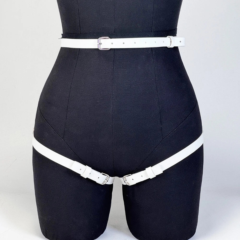 Women Fashion Belt Adjustable Street Style  Leg Harness Belt Thigh Garter Gothic Casual Wild Decoration Belts Clothing Accessory