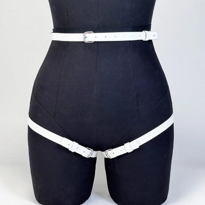 Women Fashion Belt Adjustable Street Style  Leg Harness Belt Thigh Garter Gothic Casual Wild Decoration Belts Clothing Accessory