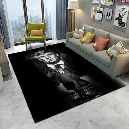 HD Tommy Shelby 3D P-Peaky Blinders Carpet Rug for Home Living Room Bedroom Sofa Doormat Decor,kids Area Rug Non-slip Floor Mat