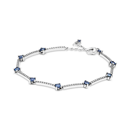 2026 New 100% 925 Sterling  Silver Sparkling Hidden Full Zircon Luxury Charm Bracelet for Women DIY Exquisite Decoration Jewelry