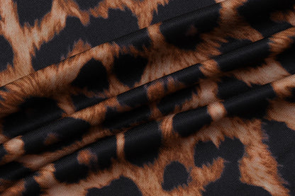 Dulzura Autumn Fashion Sexy V-Neck Long Sleeve Leopard Bodycon jumpsuit Women'S Casual Elegant Romper Party Club Street Clothes