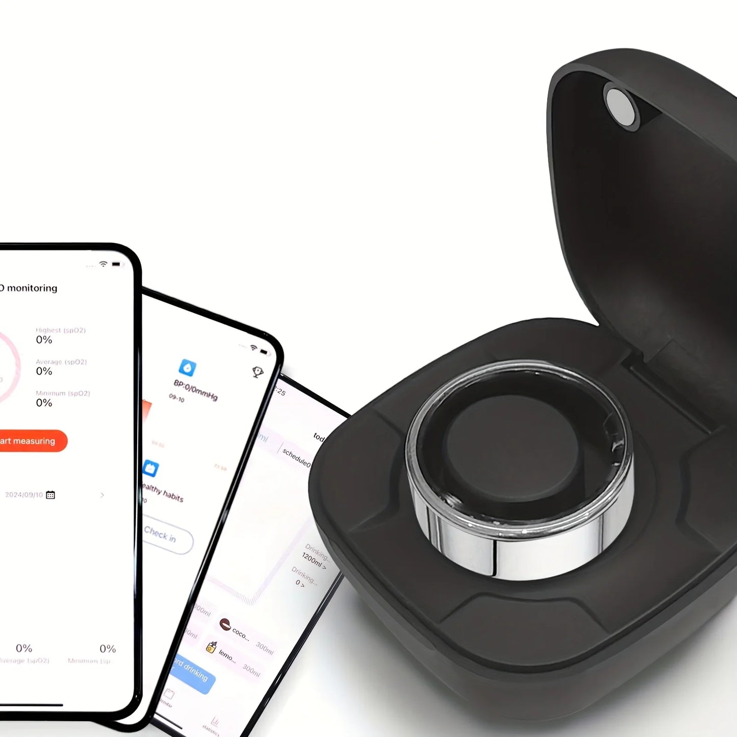 2026 Upgraded Smart Ring - Real-Time Health Monitoring, Steps, Distance, Exercise and Fitness, Sleep, Charging Case,Technological Fashion, Multiple Scenarios, Ideal Thanksgiving/Valentine'S Day/Christmas/New Year Gifts