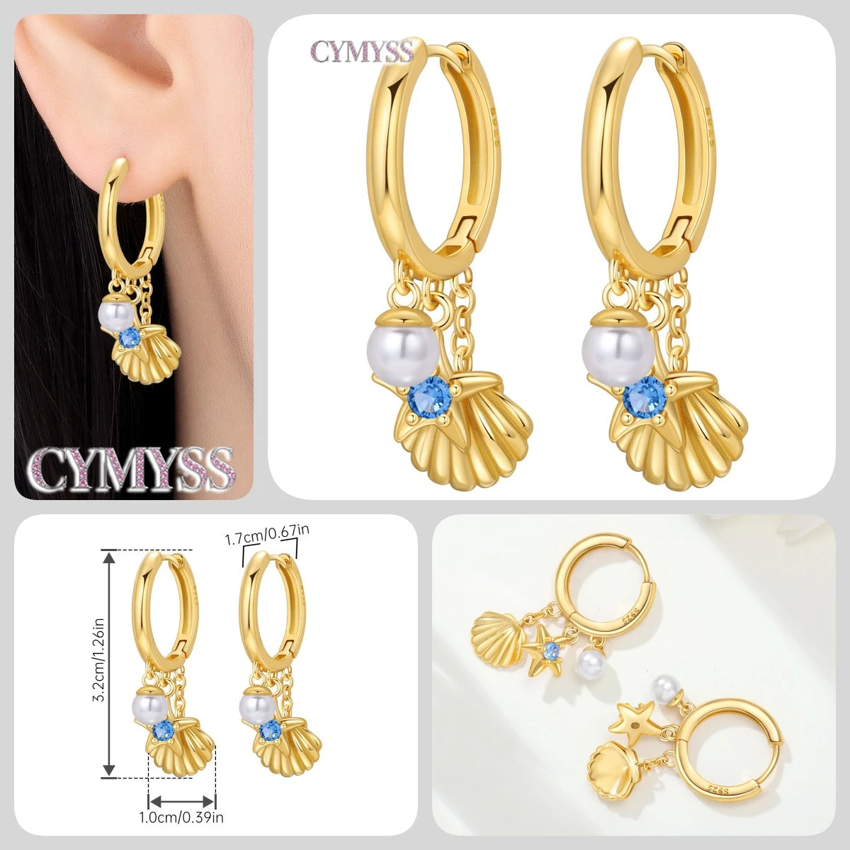 Original 925 Sterling Silver Heart Vintage Luxury Earrings Fashion 18K Gold Hoop Earrings for Women Piercing Jewelry Aretes 2026