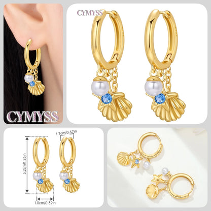 Original 925 Sterling Silver Heart Vintage Luxury Earrings Fashion 18K Gold Hoop Earrings for Women Piercing Jewelry Aretes 2026