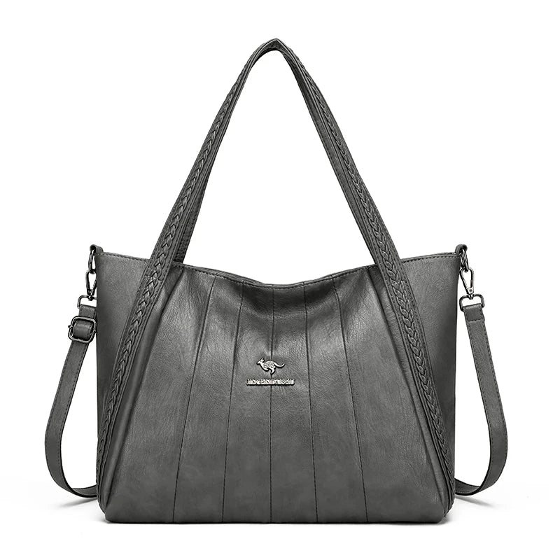 Genuine Brand Leather Women Handbag Luxury Designer Shoulder Crossbody Bags Ladies Purse Messenger Tote Bag Female Commuting Bag