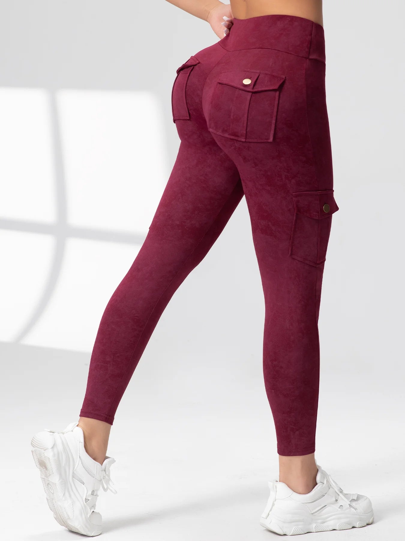 Pockets Gym Leggings Women High Waist Fashion Fitness Pants Skinny Stretch Outdoors Comfortable Sport  Leggings