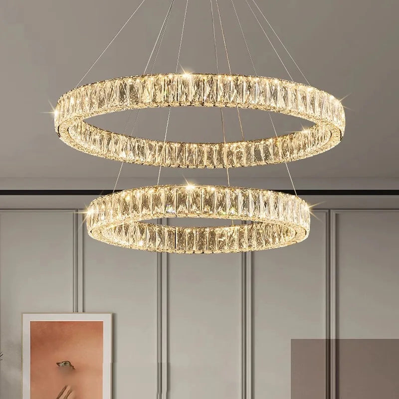 Luxury Crystal Chandeliers Dining Table Light Chandelier Ceiling Light Fixtures Lighting for Living Room Chandeliers Lights Lamp