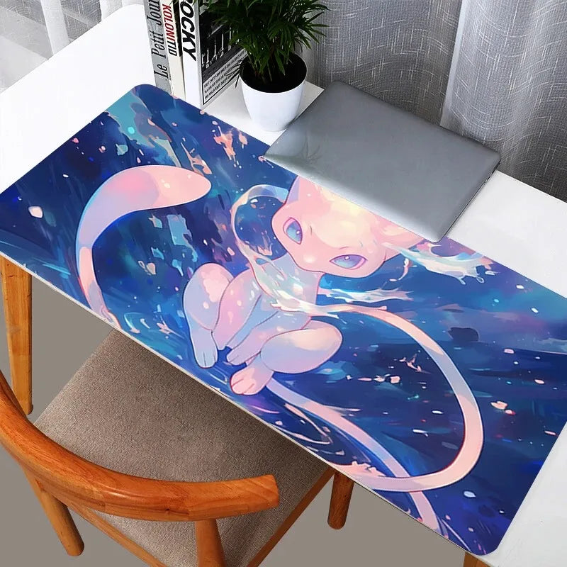 Pokemon Mew XXL Gaming Mouse Pad Non-Slip Desk Mat for Office Computer Keyboard Laptop Accessories