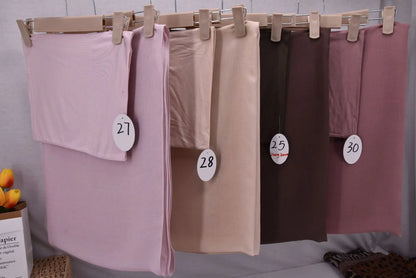84colors Modal Hijab with Modal Undercap Set Basic Stretchy Pullover Headscarf Thin Breathable Sunscreen Head Wrap Hijabs Scarf