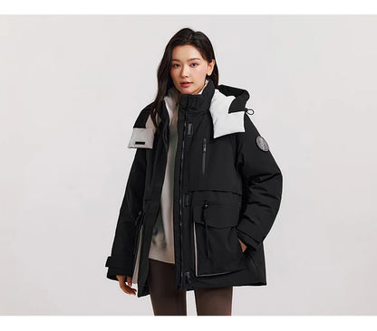 Semir Down Jacket Women Mid-Length Waterproof Oil-proof Stain-proof 2026 New Winter Clothing Coat Women