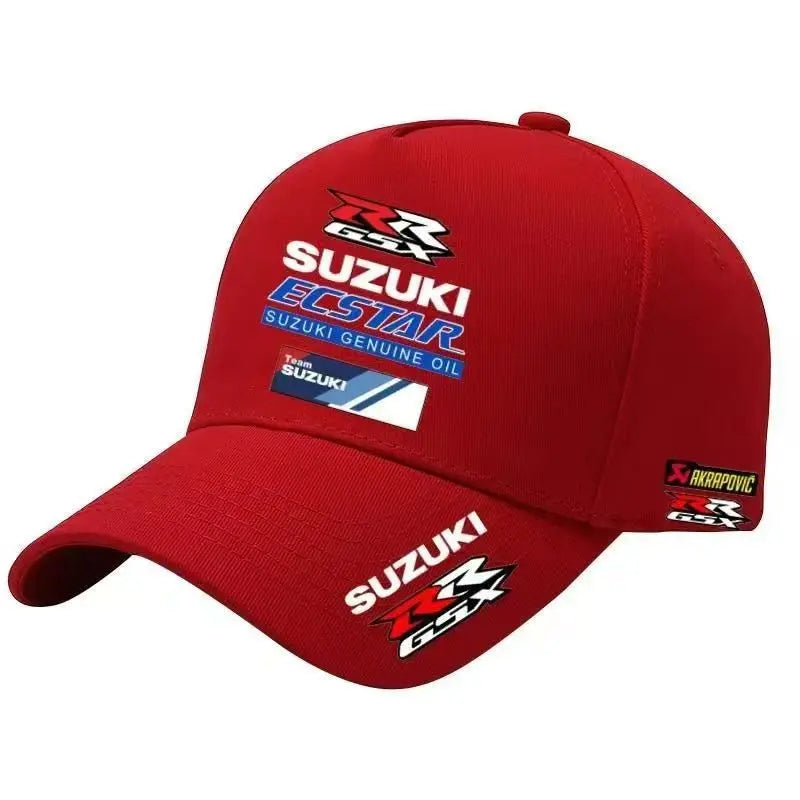 Suzuki motorcycle GSX racing hat, outdoor motorcycle cycling competition duckbill hat, summer cotton sunshade hip-hop hat