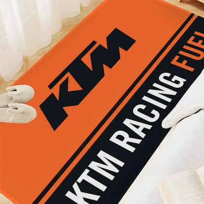 K-KTM Logo Hallway Carpet Washable Non-Slip Living Room Sofa Chairs Area Mat Kitchen Doormat Area Rug