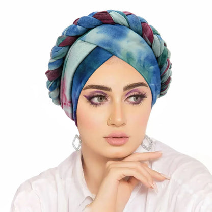 2026 New Head Scarf for Muslim Women Print Braid Turban Bonnet Hijab Caps Inner Hijabs Femme Musulman Arab Wrap Turbantes