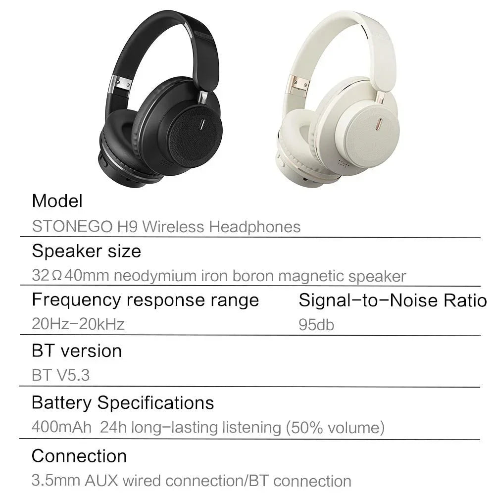 Wireless Headphones Bluetooth 5.3 Headset Foldable Portable Earphones Fashion Photography Props Aesthetic Outfit Accessories Long Battery Life Comfortable Lightweight Over Ear Bass Stereo Sound Adjustable Headband For Travel