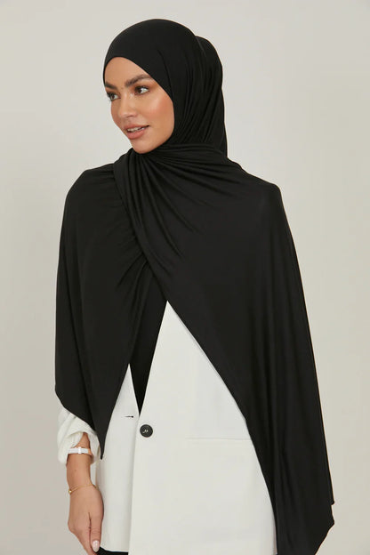 Muslim Jersey Hijab Scarf Women Long Solid Color Head Wrap For Women Hijabs Scarves Ladies Muslim Veil Jersey Hijabs