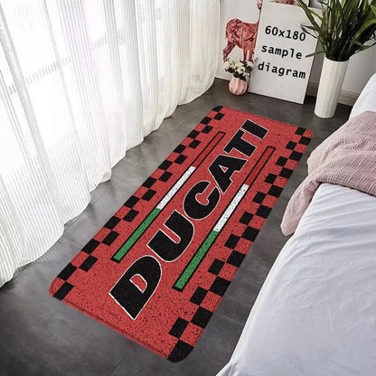New Arrival Ducati Logo Motorcycle Floor Mat Non-Slip Garage Carpet for Bike