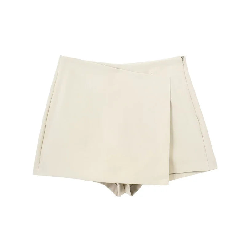 HXAO Shorts Women 2024 Black White Mini shorts Women's Shorts High waist Micro Casual Skirt Shorts Asymmetric Shorts Skirt Mujer