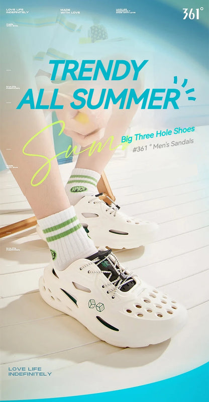 361 Degrees BIG3 Men'S Women's Sports Slippers Summer Outdoor Non-Slip Detachable Beach Casual Sandals And Slippers 672426717
