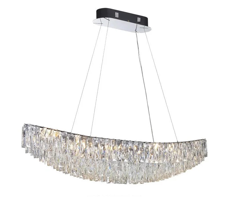 Luxury Crystal Modern Ceiling Chandeliers Dining Table Light Lustre Led Ceiling Lights Home Decor Suspension Chandelier Żyrandol