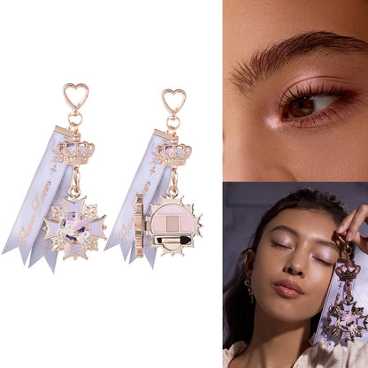 Flower Knows Knight Unicorn Eyeshadow Palette Charm Mini Makeup Accessory Fantasy Unicorn Design Cosmetic Bag Decoration