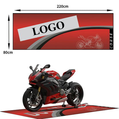 For DUCATI Garage mat motorcycle carpet racing cool motorcycle display motorcycle area carpet anti slip floor decoration carpet