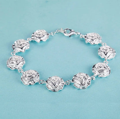 925 Sterling Silver Bracelet Heart High Quality Romance Chain For Woman Men Fashion Engagement Party Wedding Jewelry Gift
