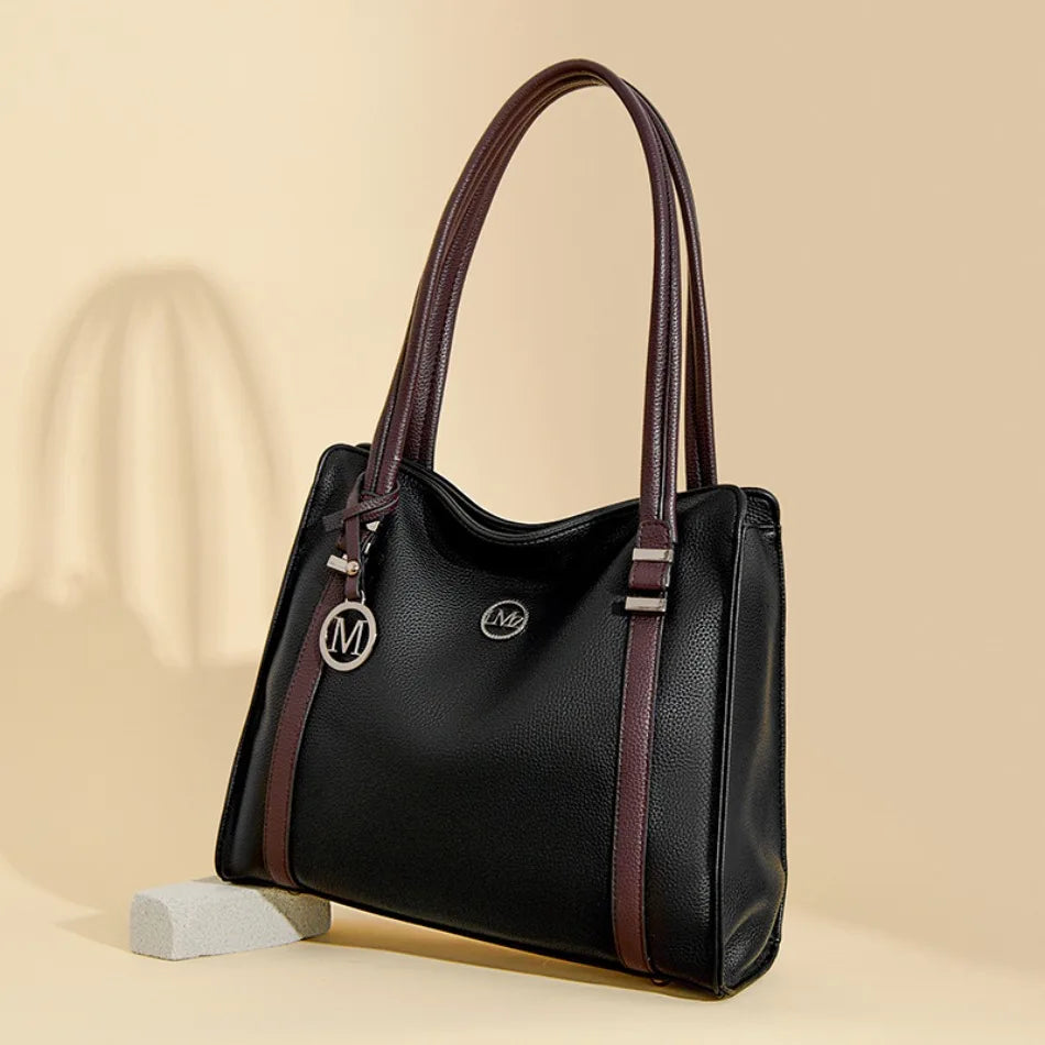 Soft Leather Luxury Handbags Women Bags Designer Shoulder Sac Ladies Large Capacity Top-Handle Bags Shopping Tote Bag Sac A Main