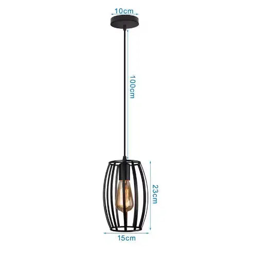 Vintage Pendant Lamp Iron Frame Ceiling Lighting Paint Restaurant Teahouse Chandelier Indoor Wrought Metal Modern Pendant Lights