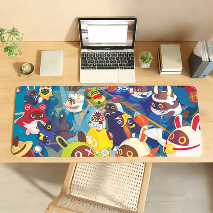 Game Zenless Zone Zero Bangboo Mouse Pad Anti Slip Rubber Edge Locked Thickened Laptop Gaming Desk Mat