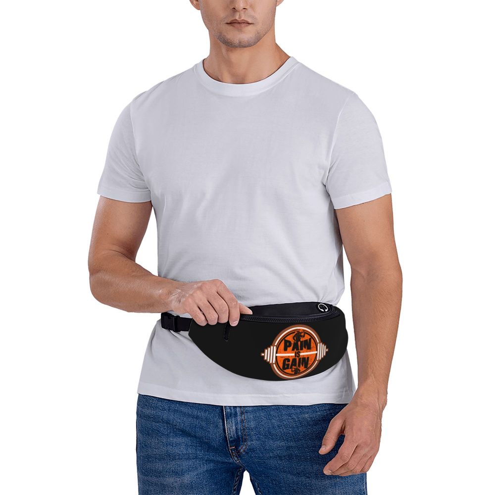 Powerhouse Gym Fanny Bag Custom Bodybuilders Fitness Crossbody Waist Pack Men Women Cycling Camping Phone Money Pouch