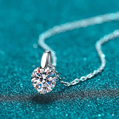 TY D VVS1 Moissanite Necklace Diamond Pandent 1-3ct GRA Certified s925 Sterling Silver 18k Necklaces for Women Dainty Gift