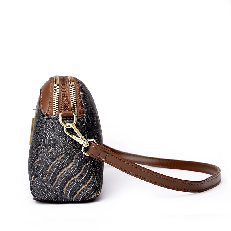 Luxury Designer Women's Shoulder Bag Fashion Print Purse Ladies High Quality Leather Crossbody Bag Messenger Commuter Sac A Main