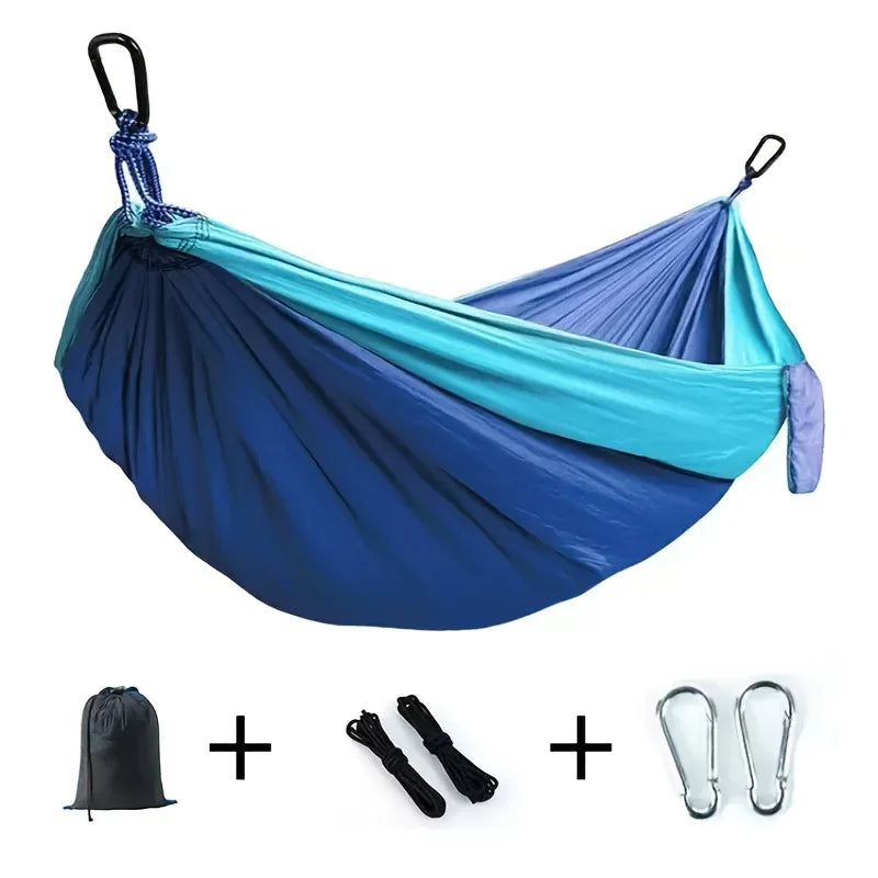 Ultralight Travel Hammock 661.39lbs Capacity Breathable Quick Dry with 2 Carabiners 2 Straps for Indoor Outdoor