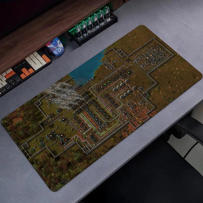 Factorio Mouse Pad Popular Large Gamer XXL KeyboardMat Oni MouseMat 900X400MM Rubber Desk Mat Gaming Mousepad
