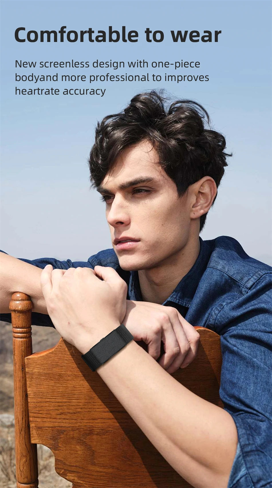 2026 No Screen Smart Watch for Men Women Fitness Tracker Heart Rate Blood Pressure Monitor HRV Sleep Sport Health Smart Bracelet