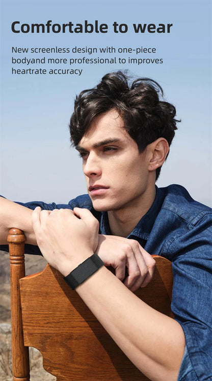 2026 No Screen Smart Watch for Men Women Fitness Tracker Heart Rate Blood Pressure Monitor HRV Sleep Sport Health Smart Bracelet