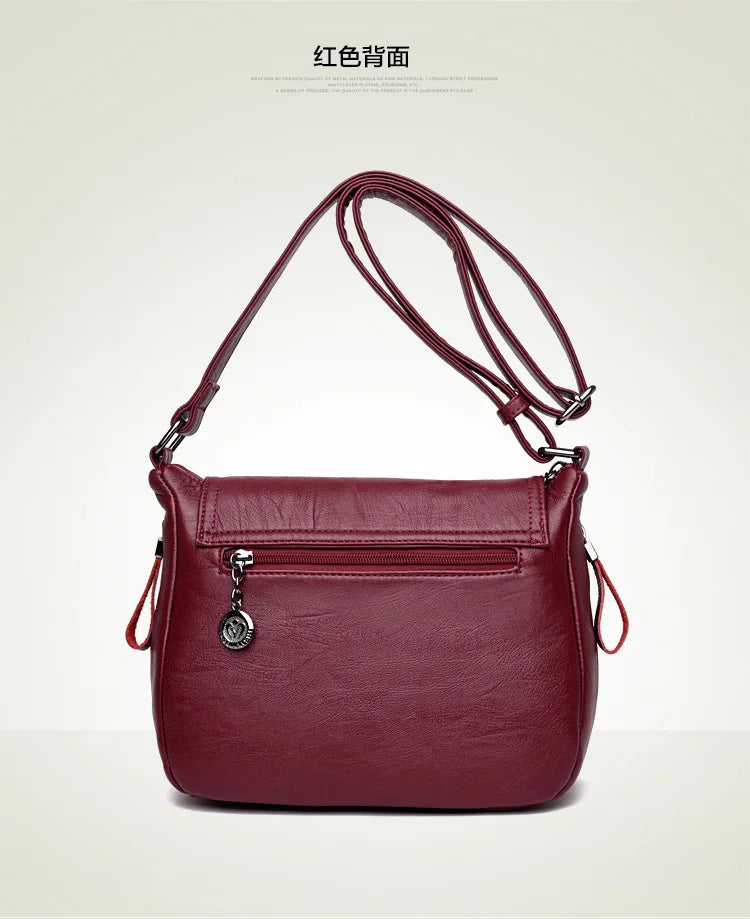 Luxury Designer Handbag High Quality Soft Leather Purses And Handbags Casual Shoulder Messenger Bags for Women 2024 New Sac