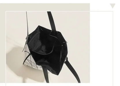 Luminous Bag Reflective Geometric Bags for Women 2024 Quilted Shoulder Bags Totes Female Handbags Bolsa Feminina Sac À Main