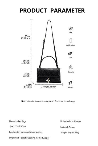 CH Detachable With Cover Chain Bag High Quality Women's Luxury Brand Bags Fashion Simple New Large Capacity Women's Shoulder Bag
