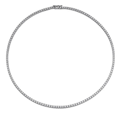 3mm S925 Sterling Silver D Color VVS1 Moissanite Tennis Necklace GRA Certified Lab Diamond  for Women Man Jewellery