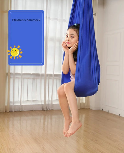 Sensory Swing for Children's Child 150X280CM Home Hammock Hangemock Adjustable Yoga Fitness Tool with Extension Straps Carabiner